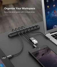 CleanDesk Cable Clips – Soft Silicone Wire Managers