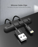 CleanDesk Cable Clips – Soft Silicone Wire Managers