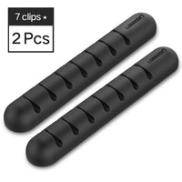 CleanDesk Cable Clips – Soft Silicone Wire Managers